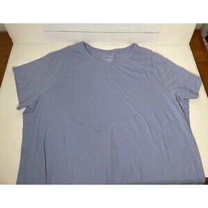 Sonoma Everyday Tee Blue Crewneck Short Sleeve T-Shirt Womens 2X